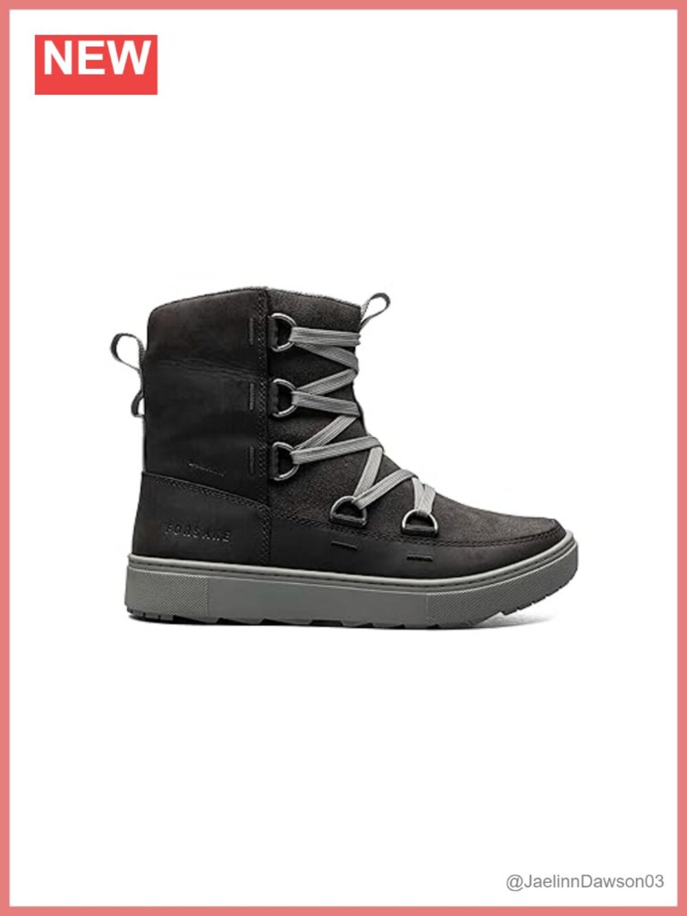 Waterproof Insulated Winter Hiking Boot Leather Suede Memory Foam